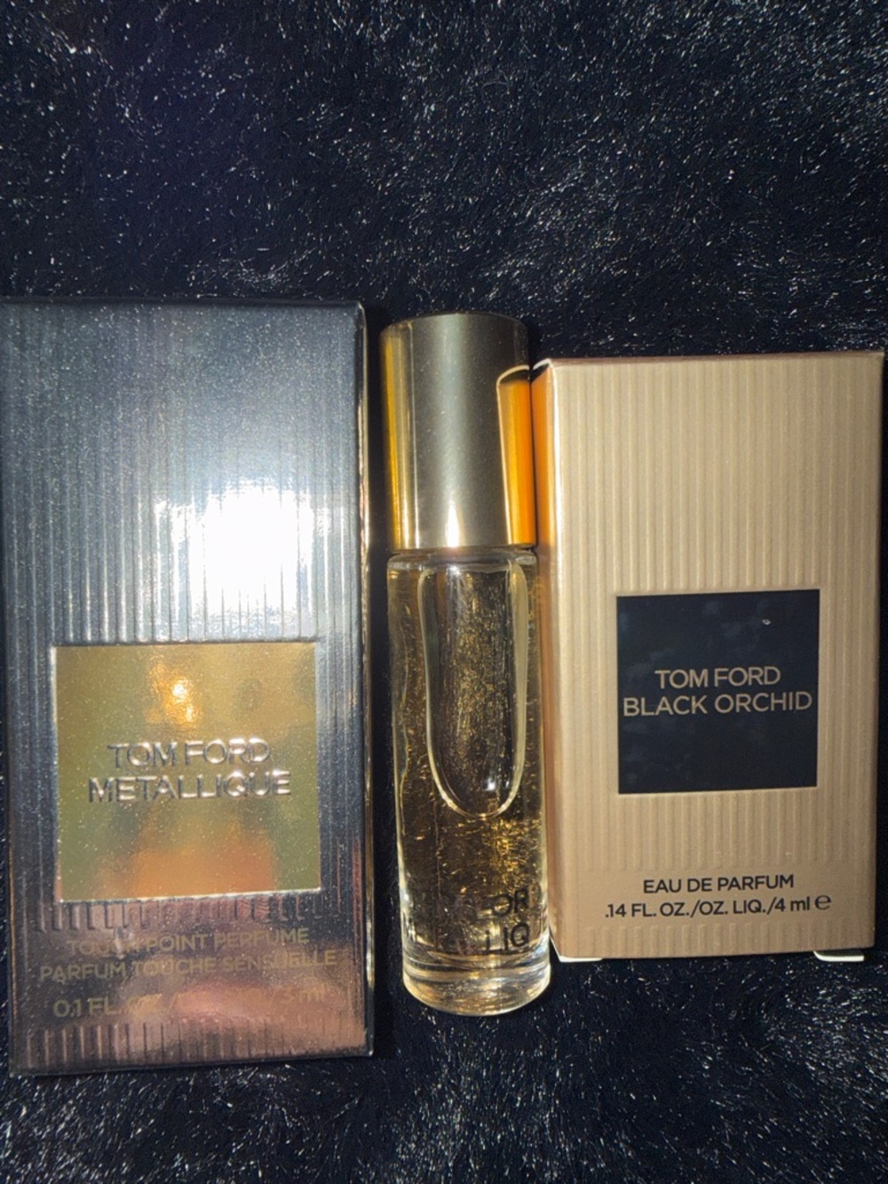 Tom Ford Metallicque & Black Orchid Mini Set - x3 2 bnib. 1 no box